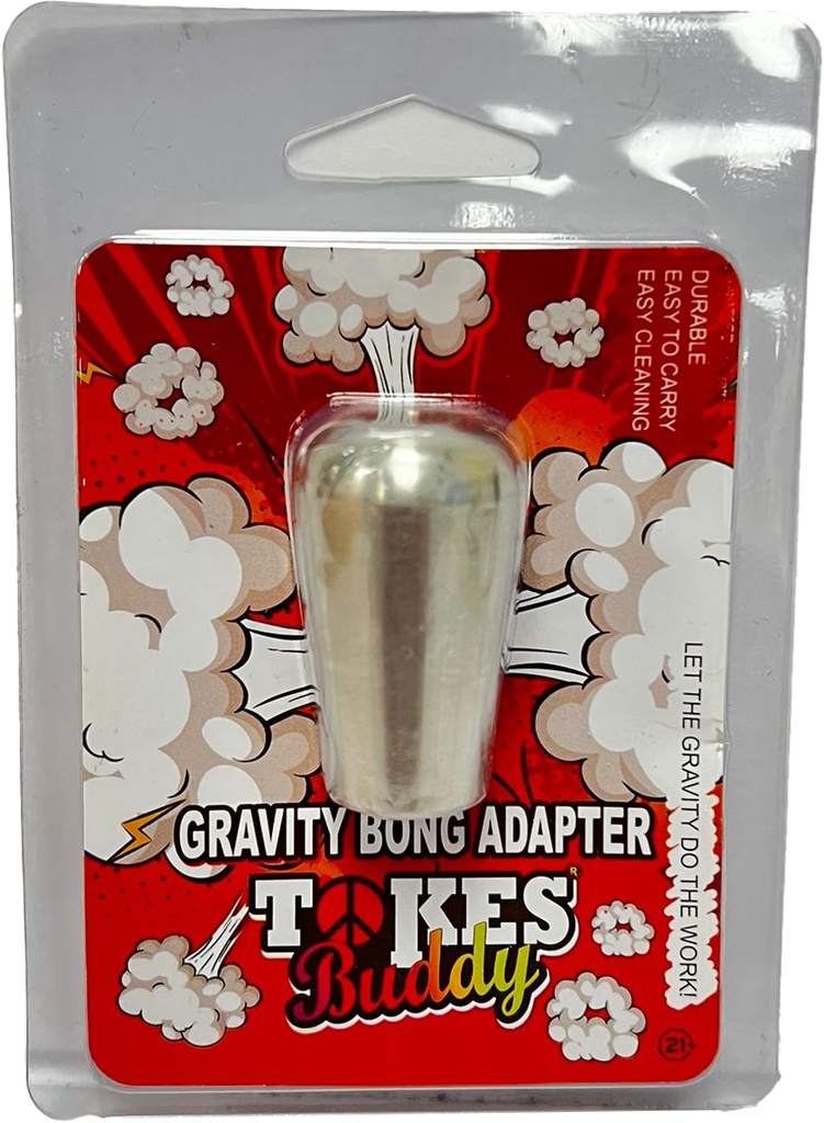 TOKES BUDDY – SMOKING ACCESSORIES – GRAVITY WATER BOTTLE BONG ADAPTER DESIGN – 1CT – TBGBA – [MSRP: $25]