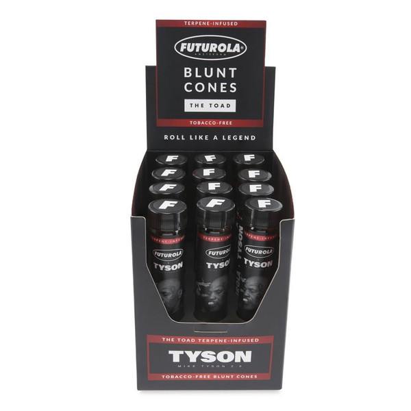 TYSON 2.0 X FUTUROLA – PRE-ROLLED CONES – THE TOAD – 1CT – 12CT DSPL – [MSRP: $7.50 EACH]