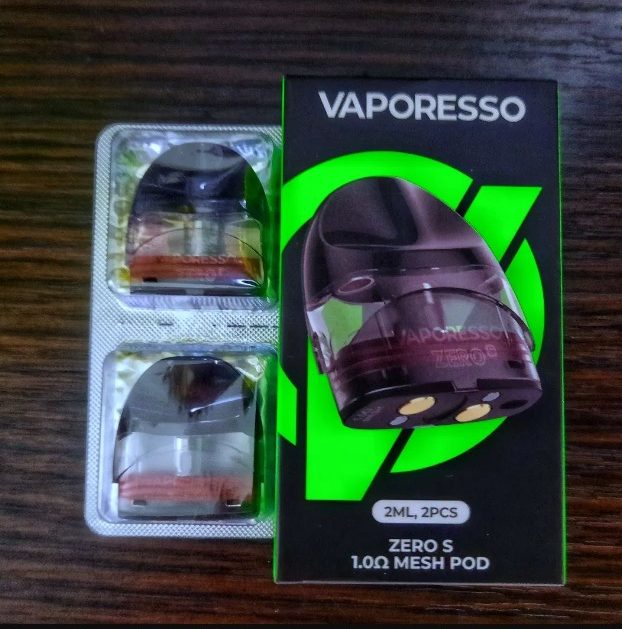 VAPORESSO – VAPE PODS REPLACEMENT – ZERO S REPLACEMENT PODS – 1.0 OHM – 2ML – 2CT – [MSRP: $6 EACH]