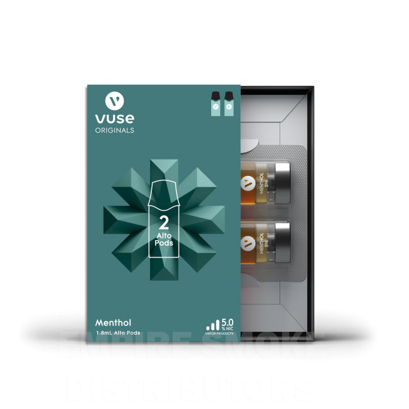 VUSE – VAPE PODS REPLACEMENT – ALTO REPLACEMENT PODS – MENTHOL 5% – 5 PACKS OF 2CT – [MSRP: $32 EACH]