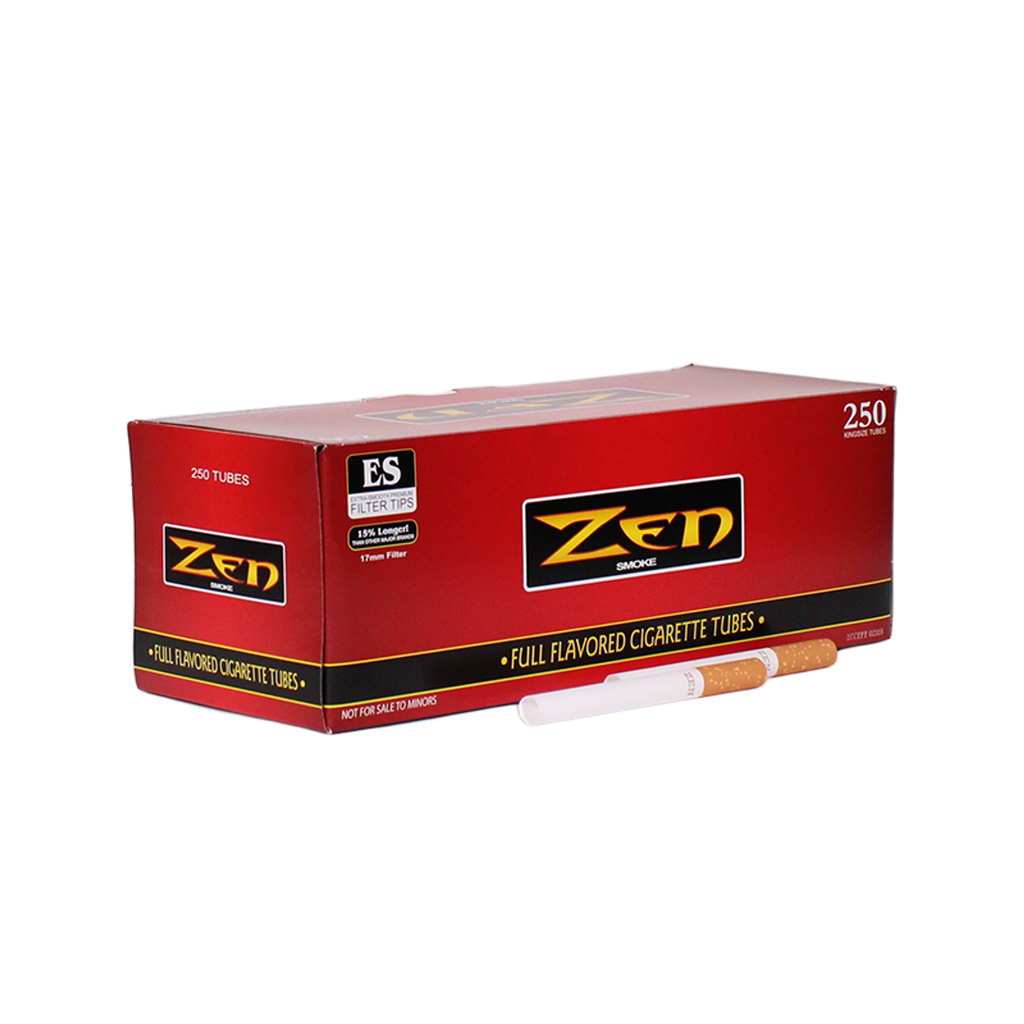 ZEN – CIGARETTE FILTER TUBES – VARIOUS FLAVORS – KINGS & 100MM – 250 CT – 1UNIT – [MSRP: $6]