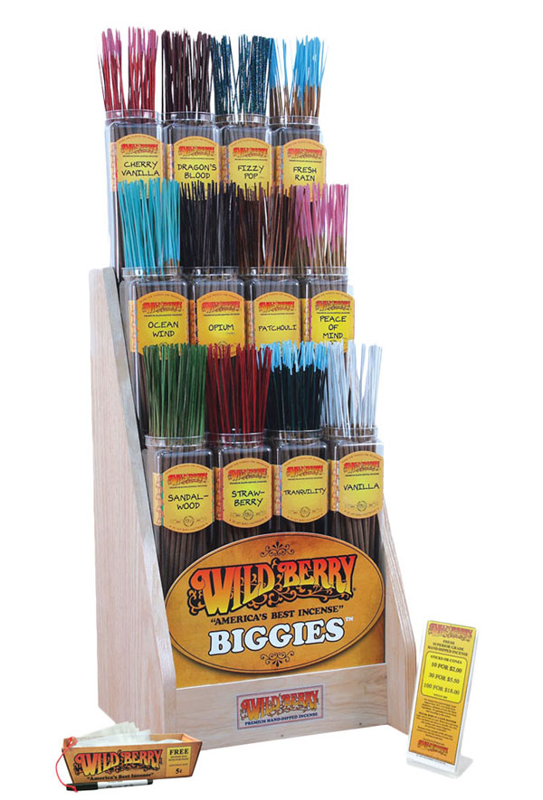 WILD BERRY – INCENSE – STARTER KIT – 12 FRAGRANCES – 50CT CONTAINERS – [MSRP: $2 EACH]