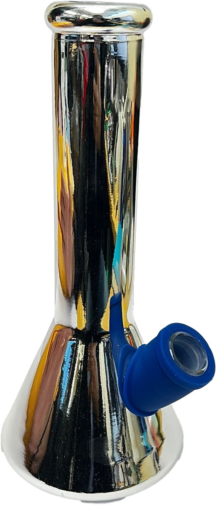 TRIPZ GLASS – BEAKER WITH SILICONE DOWNSTEM – GLASS WATER PIPE – 1CT – SCX-24 – [MSRP: $45]