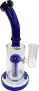 STRAIGHT NECK – GLASS WATER PIPES – BLUE ACCENT BASE – 10 INCH – 1CT – GB0204 – [MSRP: $75]