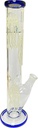 STRAIGHT NECK – GLASS WATER PIPES – YELLOW ACCENTS – 16 INCH – 1CT – GB0202 – [MSRP: $87.50]
