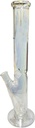 STRAIGHT NECK – GLASS WATER PIPES – CLEAR ACCENTS – 16 INCH – 1CT – GB0217 – [MSRP: $87.50]