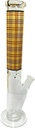 STRAIGHT TUBE – GLASS WATER PIPES – YELLOW ACCENTS – 16 INCH – 1CT – GB0218 – [MSRP: $87.50]
