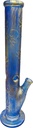 STRAIGHT NECK – GLASS WATER PIPES – BLUE ACCENTS – 16 INCH – 1CT – GB0221 – [MSRP: $87.50]