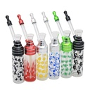 BOTTLE STYLE – GLASS WATER PIPES – ASSORTED COLORS – 12PCS DISPLAY – B91 – [MSRP: $125]