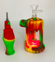LED PERCULES HYBRID BONG – SILICON WATER PIPES – 1CT – SL171 – [MSRP: $62.50]