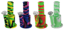 90 DEGREE FLEX HYBRID BONG – SILICON WATER PIPES – MULTI-COLOR – 1CT – SL153 – [MSRP: $61]