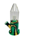 SPACESHIP HYBRID BONG – SILICON WATER PIPES – MULTI-COLOR – 1CT – SL160 – [MSRP: $36]