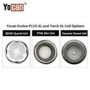 YOCAN - EVOLVE PLUS XL QUAD COILS – HEMP VAPORIZERS ACCESSORIES – 5CT – YOCAN-COILS – [MSRP: $7 EACH]