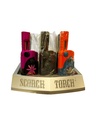 SCORCH – TORCH LIGHTERS – STAINLESS MATTE COATED JET FLAME – 9CT DISPLAY – 61761-08745 – [MSRP: $22.50 EACH]