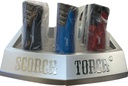 SCORCH – TORCH LIGHTERS – RIBBED COATED SLIM JET FLAME – 12CT DISPLAY – 61776-08749 – [MSRP: $18.50 EACH]