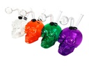 SKULL – OIL BURNER – GLASS WATER PIPE – 7-INCH – ASSORTED COLORS – 1CT – GB1064 – [MSRP: $10]