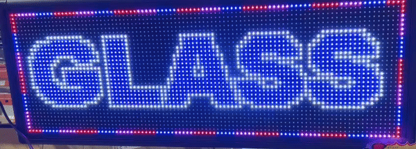 LED SIGN – SCREEN P10 RGB – 3 LINES – 135×40 – LETTERS ONLY – LED SIGN & OUTDOOR DISPLAY – 1CT – P10-13540 – [MSRP: $STORE USE]