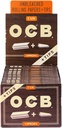 OCB – ROLLING PAPERS – VIRGIN UNBLEACHED WITH TIPS – 1 1/4 – 24CT DSPL – [MSRP: $4.50 EACH]