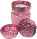 TOKES BUDDY PREMIUM – GRINDERS – 3-LAYER W/ BUILT-IN JAR – 82MM – 1GIFT BOX – GRA-2 – [MSRP: $42]