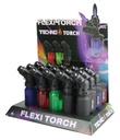 TECHNO – TORCH LIGHTERS – 90 DEGREE SOLID COLOR – QUAD FLAME – 12CT DISPLAY – A213 – [MSRP: $15.50 EACH]