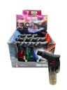 TECHNO – TORCH LIGHTERS – 90 DEGREE TRANSPARENT – SINGLE FLAME – 12CT DISPLAY – A210 – [MSRP: $5.50 EACH]
