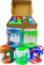 GLASS & SILICONE – CONTAINERS & JARS – 120ML – 12CT – [MSRP: $6 EACH]