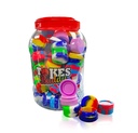 TOKES BUDDY SILICONE – CONTAINERS & JARS – 75ML – MIXED DESIGNS – 80CT – [MSRP: $1.50 EACH]