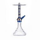 SABA – HOOKAH – 15" CRYSTAL – DIAMOND-FACETED BASE – CHROME STEM – ASSORTED COLORS – 1CT – SB-DX7 – [MSRP: $69]