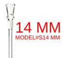 GLASS – DOWNSTEM WITH ATTACHED BOWL – GLASS ACCESSORIES – 14MM JOINT – 4-INCH – 4CT – S14 M-09328 – [MSRP: $3.50 EACH]