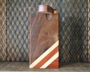 DUGOUT – SMOKING ACCESSORIES – WOODEN BOX WITH CORNER LINES – LARGE – 1CT – DUGOUT-104866 – [MSRP: $6.50]