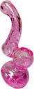 PINK PINK BABY – GLASS WATER BUBBLER – GLASS HAND PIPE – 5-INCH 100G WEIGHT – 1CT – GLASS-105155 – [MSRP: $8]