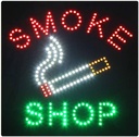 LED SIGN – "SMOKE SHOP" – 20×30×1.2 – WHITE & RED – LED SIGN & OUTDOOR DISPLAY – 1CT – LED - 106176 – [MSRP: $STORE USE]