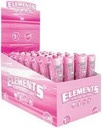 ELEMENTS – PINK – ULTRA THIN – PRE-ROLLED CONES – KING SIZE – 3PK – 32CT DSPL – [MSRP: $3 EACH]