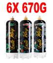 EXOTIC WHIP – N2O TANK – CREAM CHARGERS – ORIGINAL & FLAVORLESS – 6X 670G