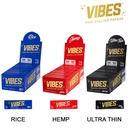 VIBES – ROLLING PAPERS – ASSORTED STYLES – 1 1/4 – 50CT DSPL – [MSRP: $2 EACH]