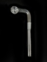TOKES BUDDY – OIL BURNER DOWNSTEM – GLASS ACCESSORIES – 14MM 90 DEGREE – LONG – 1CT – GB1060 – [MSRP: $5 EACH]