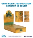 OPMS – GOLD LIQUID KRATOM EXTRACT – 8.8ML – 50CT DISPLAY – KRATOM & HERBAL SHOT – 1DSPL – PMS - 108822 – [MSRP: $21.50 EACH]