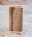 DUGOUT – SMOKING ACCESSORIES – WOODEN BOX WITH CORNER LINES – SMALL – 1CT – DUGOUT-104867 – [MSRP: $6.50]
