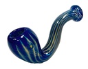 CURVED S-LOCK – GLASS HAND PIPE – GLASS ACCESSORIES – 4-INCH – ASSORTED COLORS – 1CT – 1XHP-108887 – [MSRP: $12]