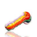 PRIDE RAINBOW – GLASS HAND PIPE – 4-INCH – ASSORTED COLORS – 1CT – 1XHP-108898 – [MSRP: $13]