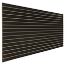 SLATWALL PANEL – BLACK MELAMINE – 4FTx8FT – 3" ON-CENTER GROOVES – STORE DISPLAY FIXTURE & RACKS – 1CT – SWPNL48BL – [MSRP: $STORE USE]