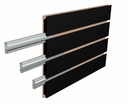 SLATWALL ALUMINUM INSERTS – 8FT – SILVER – STORE DISPLAY FIXTURE & RACKS – 1CT – SWINS8S – [MSRP: $STORE USE]