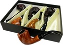 ARTISAN – WOOD PIPES – HANDCRAFTED TOBACCO PIPE – 6CT DISPLAY – A235 – [MSRP: $9 EACH]