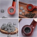 SCOTTE – SMOKING ACCESSORIES – PIPE SCREEN FILTERS STAINLESS STEEL SCREEN BALLS – FOR GLASS, METAL, AND WOOD PIPES – 100CT JAR – A251 – [MSRP: $0.50 EACH]