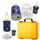 ELECTRIC LED – GLASS WATER PIPE – AUTOMATIC SMOKE EMISSION – GLASS BOWL & BANGER – CUSTOMIZABLE – 1CT – GB1102 – [MSRP: $75]