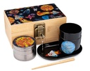 XXL PREMIUM BAMBOO WOODEN BOX SET – SMOKING ACCESSORIES – INCLUDES GRINDER, ROLLING TRAY, GLASS JAR, AND STORAGE COMPARTMENTS – ULTIMATE SMOKING ACCESSORY KIT – 1CT – A222 – [MSRP: $30.50]