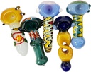 VARIETY – GLASS HAND PIPE – ASSORTED COLORS – 1CT – VARIETY-GHP-1X – [MSRP: $10]