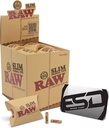 RAW – TIPS & FILTERS – PRE-ROLLED SLIM TIPS – 21CT PACK – 20CT DSPL – [MSRP: $1.50 EACH]