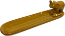 INCENSE STICK BURNER – ACCESSORIES – 8 INCH – CERAMIC CURVED ASH CATCHER – ASSORTED COLORS – 1CT – [MSRP: $8]
