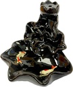 INCENSE CONE BURNER – ACCESSORIES – CERAMIC BACKFLOW DRAGON MOUNTAIN – 8 INCH – ASSORTED COLORS – 1CT – [MSRP: $8]